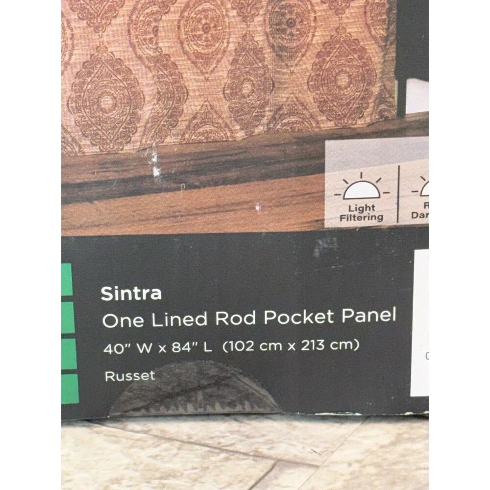 2 PCs Sun Zero Sintra Medallion Russet 40